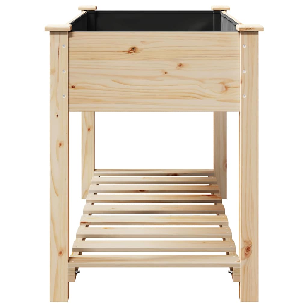 vidaXL Garten-Pflanzgefäß mit Regal Beige 115 x 59 x 76,5 cm