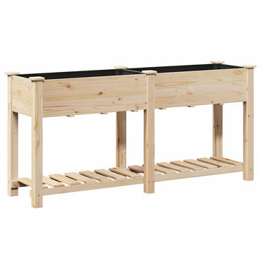 vidaXL Garten-Pflanzgefäß mit Regal Beige 161 x 43 x 76,5 cm