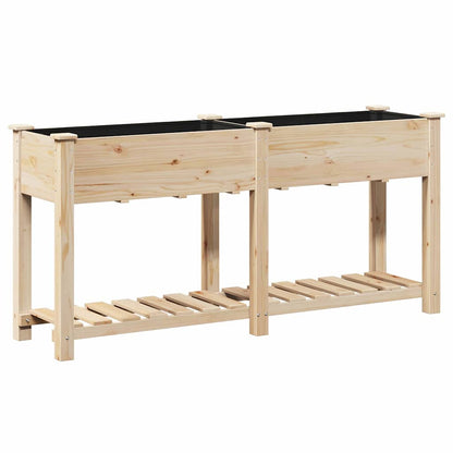 vidaXL Garten-Pflanzgefäß mit Regal Beige 161 x 43 x 76,5 cm