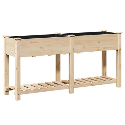 vidaXL Garten-Pflanzgefäß mit Regal Beige 161 x 43 x 76,5 cm
