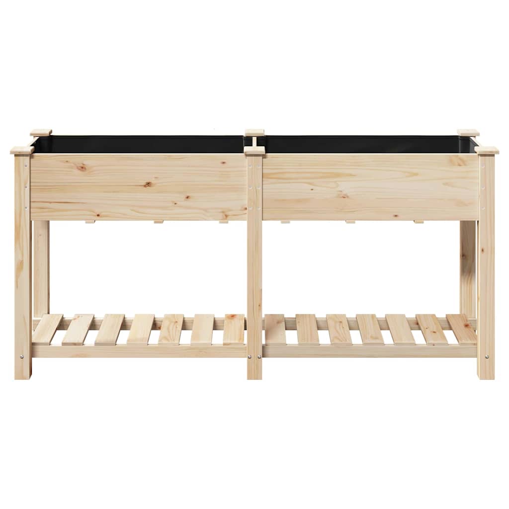 vidaXL Garten-Pflanzgefäß mit Regal Beige 161 x 43 x 76,5 cm