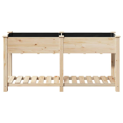 vidaXL Garten-Pflanzgefäß mit Regal Beige 161 x 43 x 76,5 cm