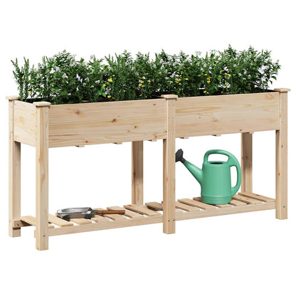 vidaXL Garten-Pflanzgefäß mit Regal Beige 161 x 43 x 76,5 cm