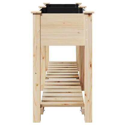 vidaXL Garten-Pflanzgefäß mit Regal Beige 161 x 43 x 76,5 cm