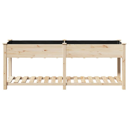 vidaXL Garten-Pflanzgefäß mit Regal Beige 203 x 53 x 76,5 cm