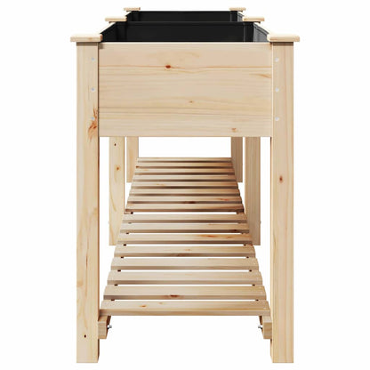 vidaXL Garten-Pflanzgefäß mit Regal Beige 203 x 53 x 76,5 cm
