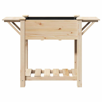 vidaXL Garten-Pflanzgefäß mit Regal Beige 111 x 37 x 76,5 cm