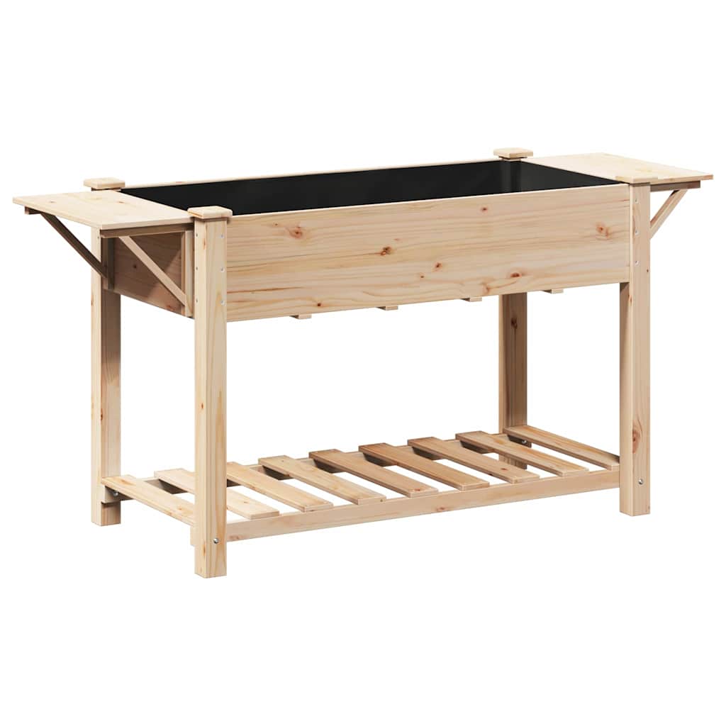 vidaXL Garten-Pflanzgefäß mit Regal Beige 155 x 59 x 76,5 cm