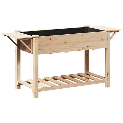vidaXL Garten-Pflanzgefäß mit Regal Beige 155 x 59 x 76,5 cm