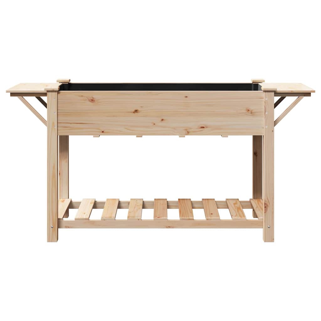 vidaXL Garten-Pflanzgefäß mit Regal Beige 155 x 59 x 76,5 cm