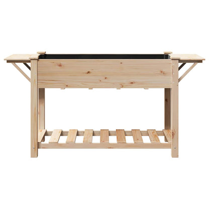 vidaXL Garten-Pflanzgefäß mit Regal Beige 155 x 59 x 76,5 cm