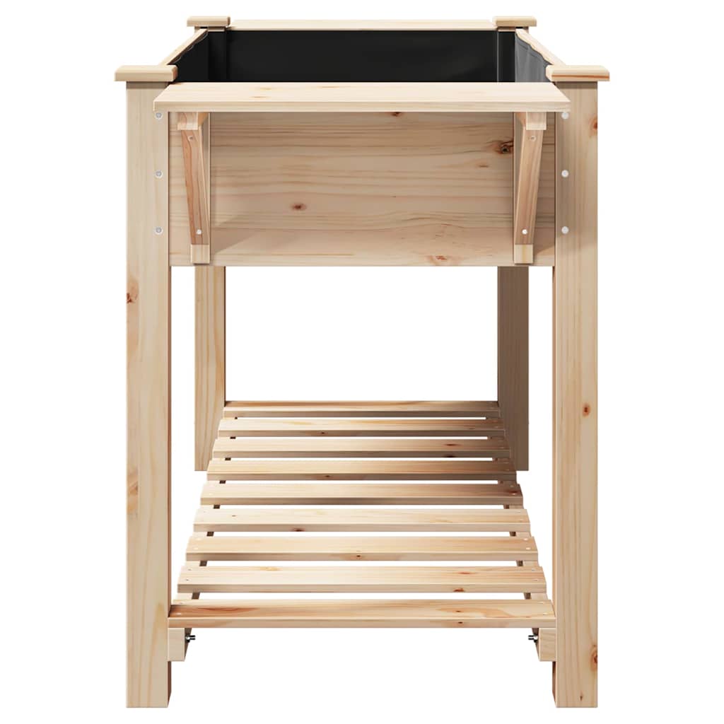 vidaXL Garten-Pflanzgefäß mit Regal Beige 155 x 59 x 76,5 cm
