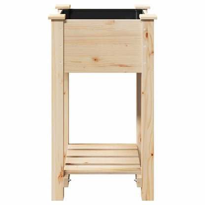 vidaXL Garten-Pflanzgefäß mit Regal Beige 45 x 45 x 76,5 cm