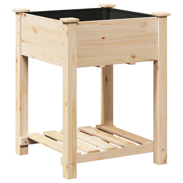 vidaXL Garten-Pflanzgefäß mit Regal Beige 60,5 x 60 x 76,5 cm
