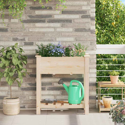 vidaXL Garten-Pflanzgefäß mit Regal Beige 71 x 37 x 76,5 cm