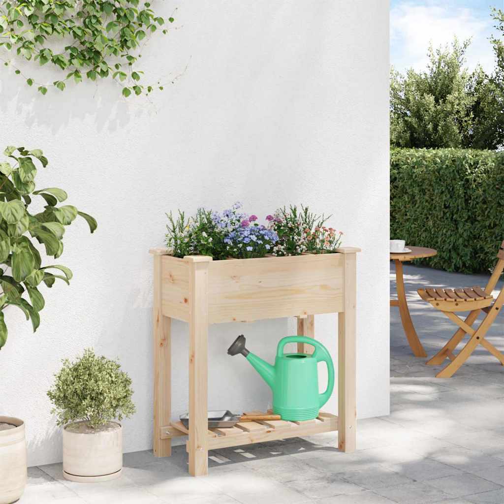 vidaXL Garten-Pflanzgefäß mit Regal Beige 71 x 37 x 76,5 cm