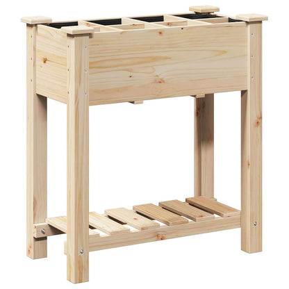 vidaXL Garten-Pflanzgefäß mit Regal Beige 71 x 37 x 76,5 cm