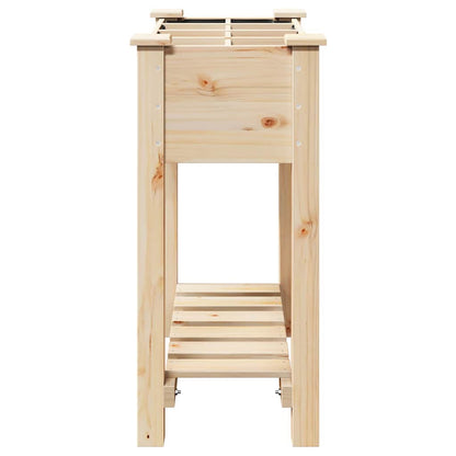 vidaXL Garten-Pflanzgefäß mit Regal Beige 71 x 37 x 76,5 cm