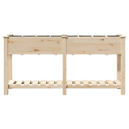 vidaXL Garten-Pflanzgefäß mit Regal Beige 161,5 x 45 x 76,5 cm