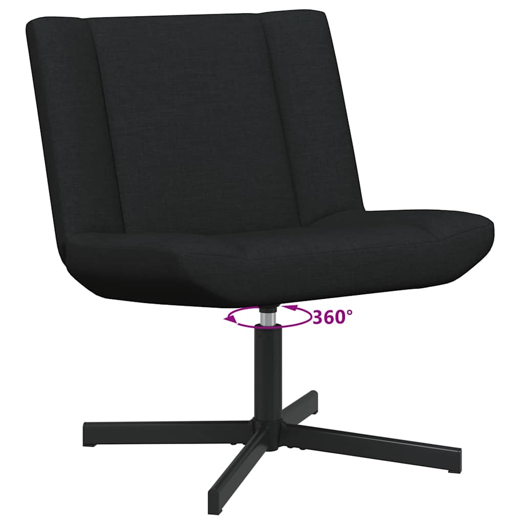 vidaXL Drehstuhl Schwarz 63 x 75 x 76 cm Stoff