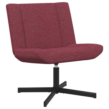 vidaXL Drehstuhl Weinrot 63 x 75 x 76 cm Stoff