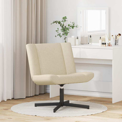 vidaXL Drehstuhl Creme 63 x 75 x 76 cm Stoff