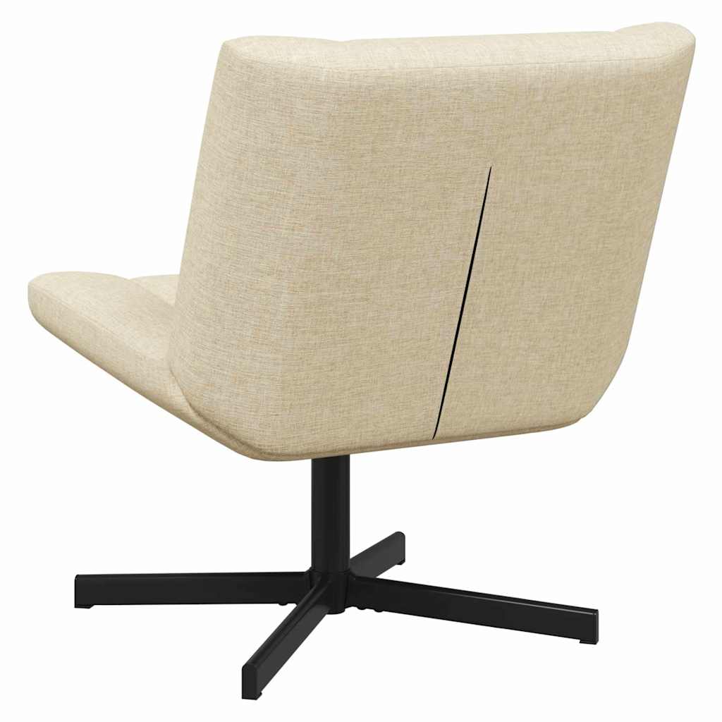 vidaXL Drehstuhl Creme 63 x 75 x 76 cm Stoff