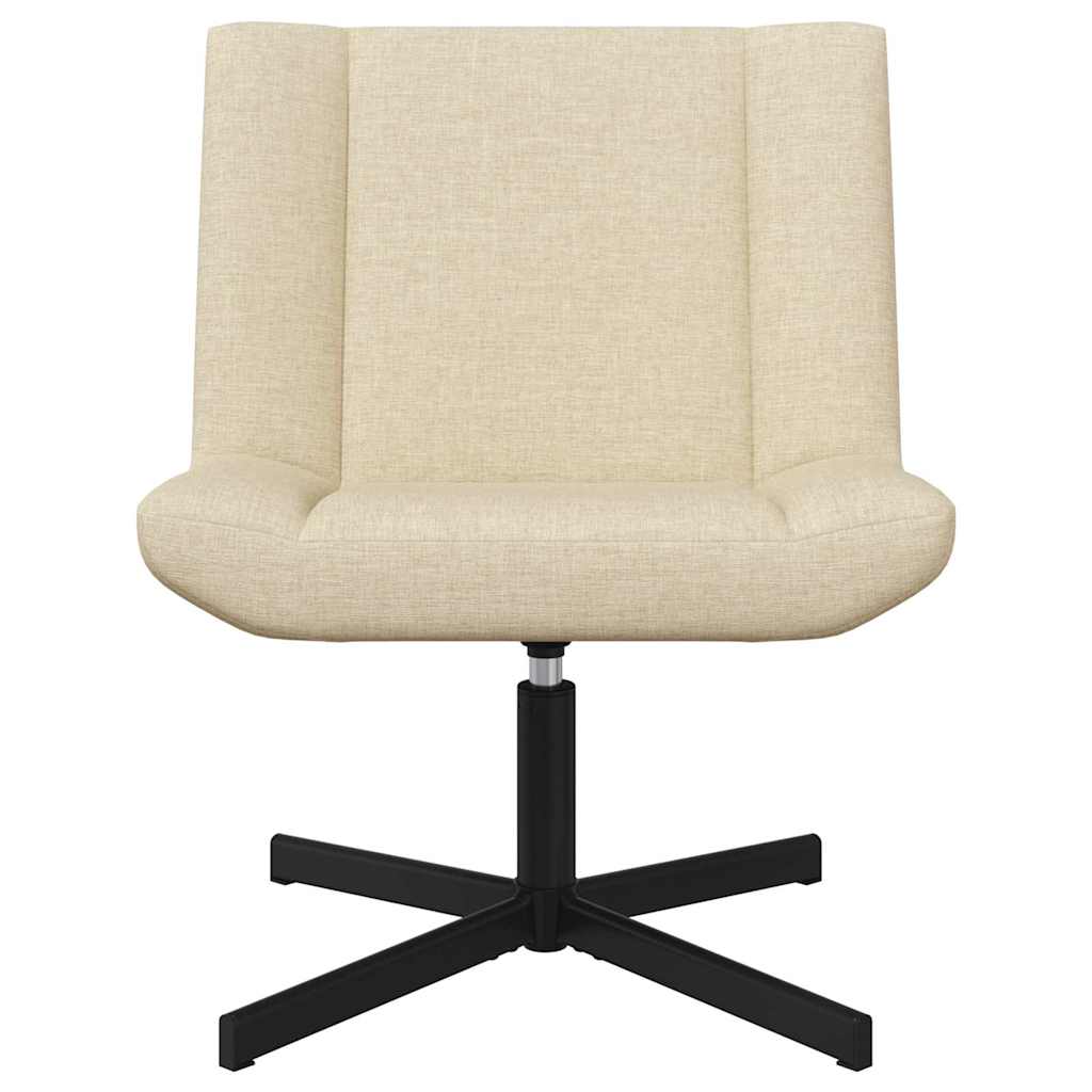 vidaXL Drehstuhl Creme 63 x 75 x 76 cm Stoff
