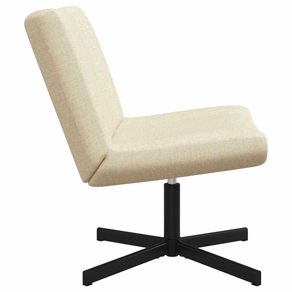 vidaXL Drehstuhl Creme 63 x 75 x 76 cm Stoff