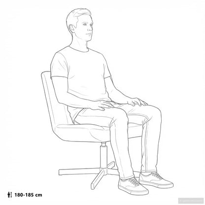 Drehstuhl Dunkelgrau 63 x 75 x 76 cm Schafsleder