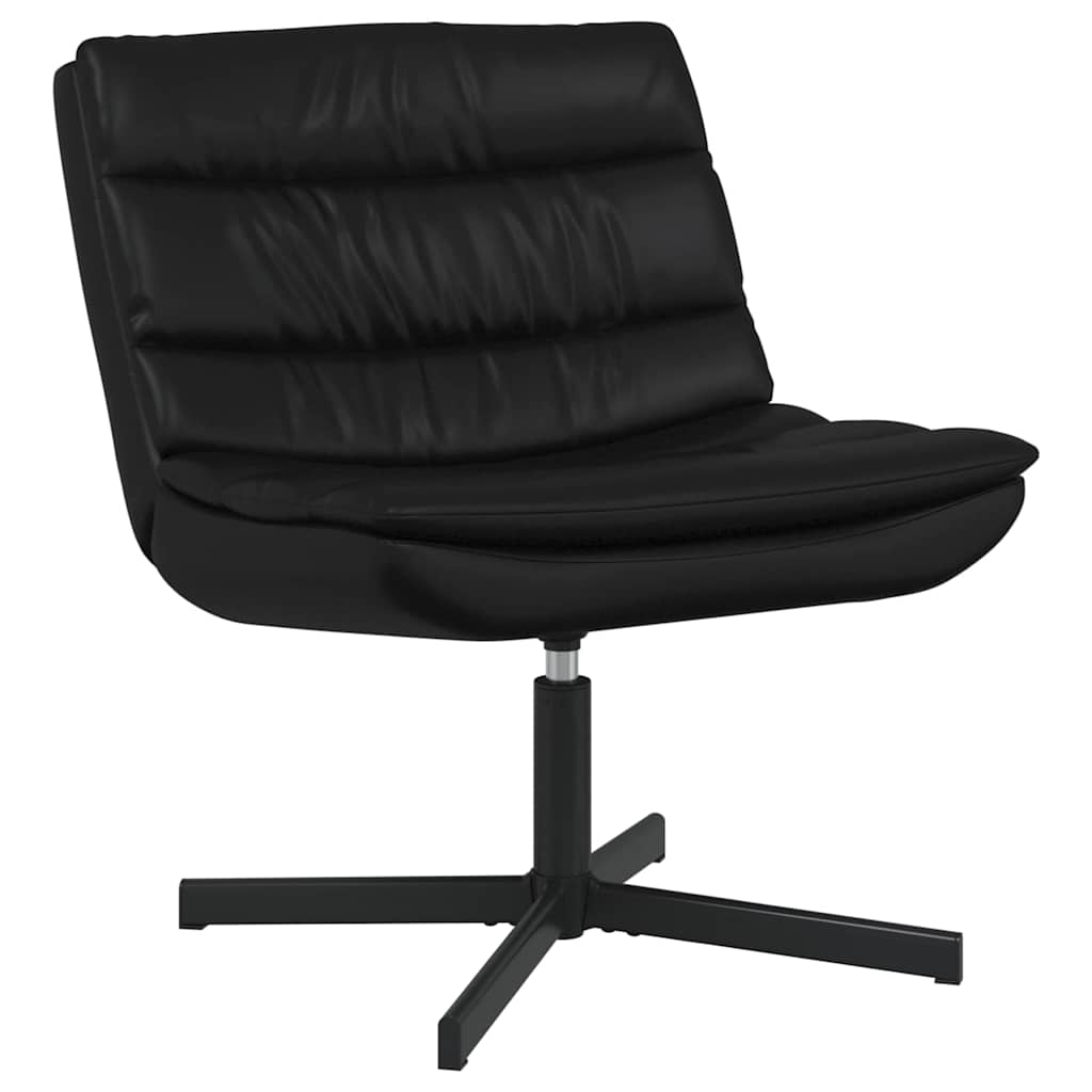 vidaXL Chaise pivotante Noir 63 x 75 x 76 cm Similicuir