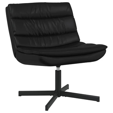 vidaXL Chaise pivotante Noir 63 x 75 x 76 cm Similicuir