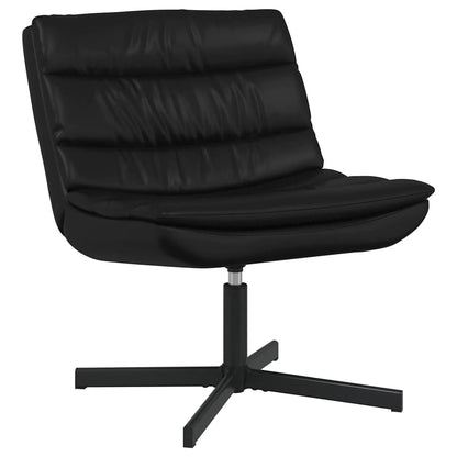 vidaXL Chaise pivotante Noir 63 x 75 x 76 cm Similicuir