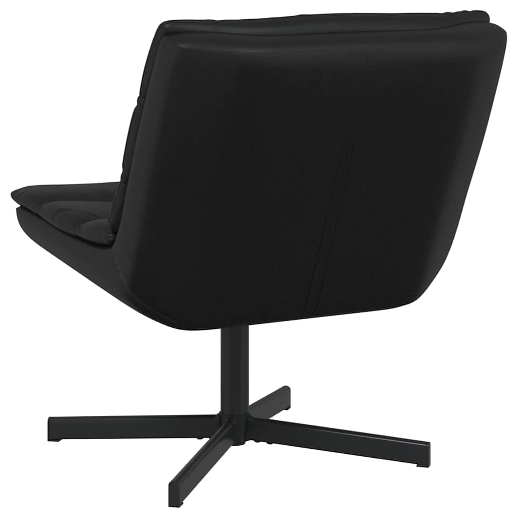 vidaXL Chaise pivotante Noir 63 x 75 x 76 cm Similicuir
