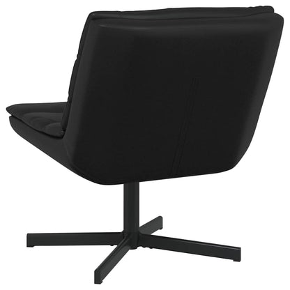 vidaXL Chaise pivotante Noir 63 x 75 x 76 cm Similicuir