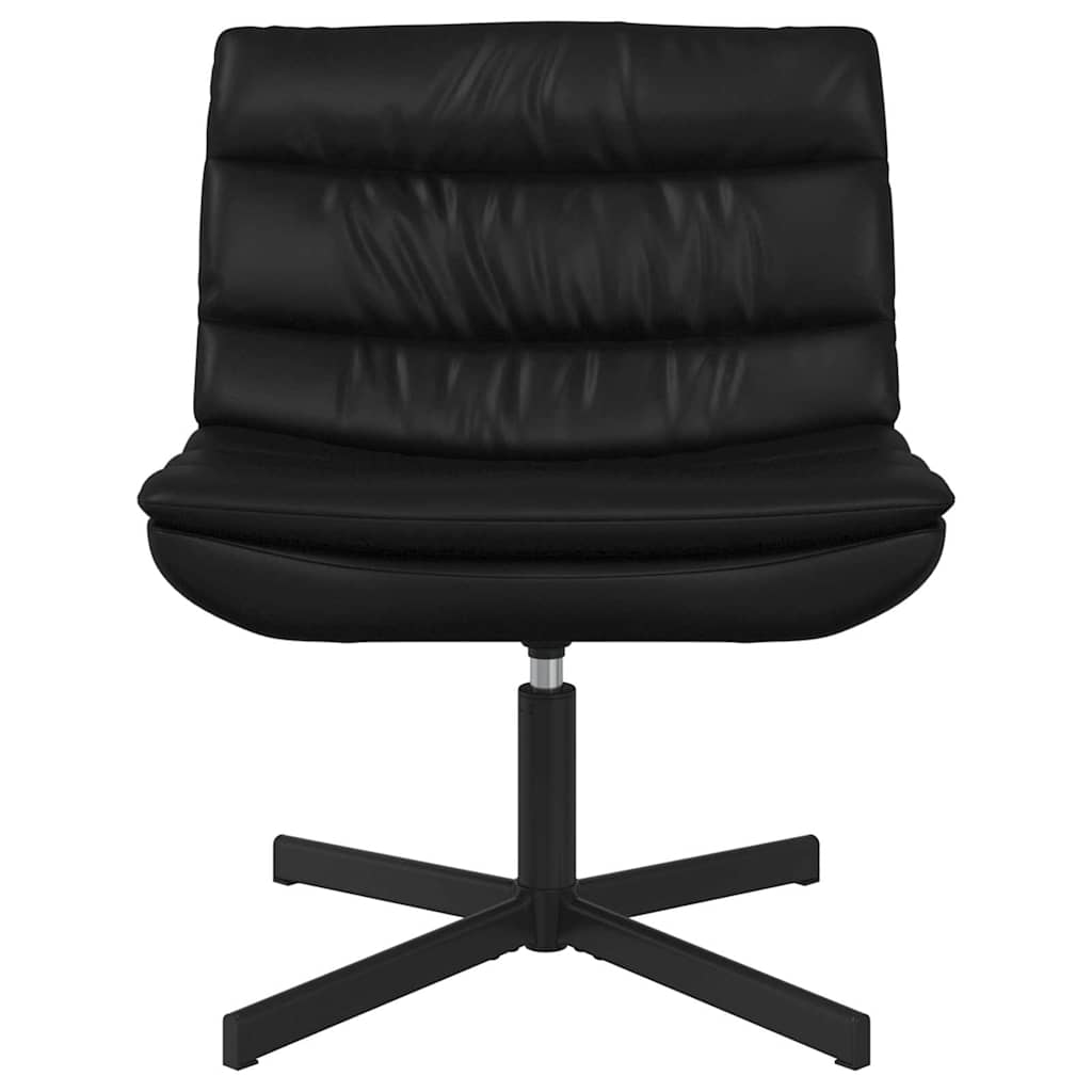 vidaXL Chaise pivotante Noir 63 x 75 x 76 cm Similicuir