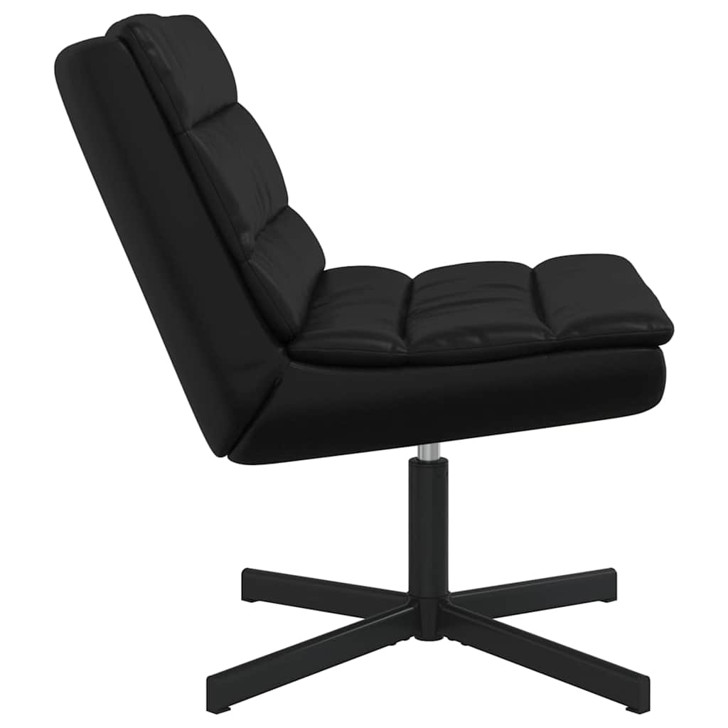 vidaXL Chaise pivotante Noir 63 x 75 x 76 cm Similicuir
