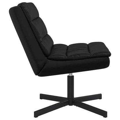 vidaXL Chaise pivotante Noir 63 x 75 x 76 cm Similicuir