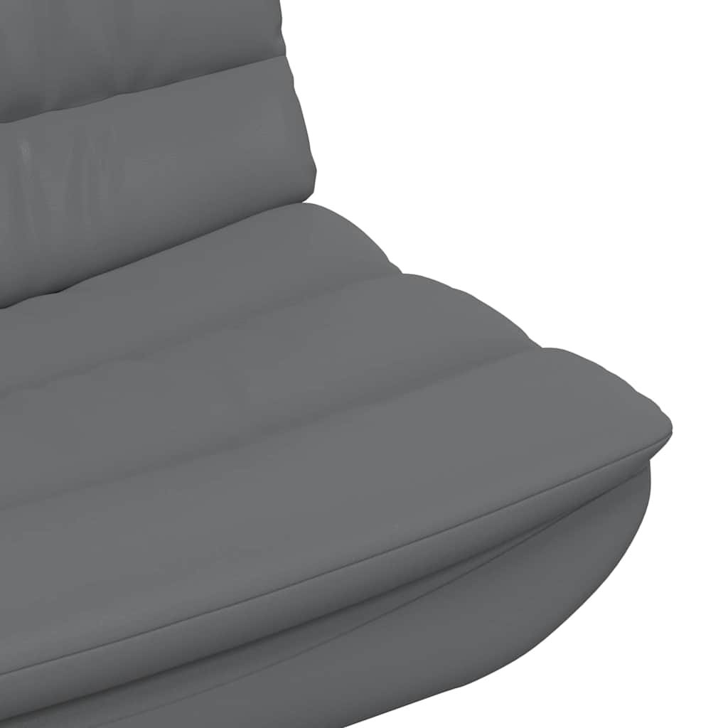 vidaXL Chaise pivotante Gris 63 x 75 x 76 cm PU