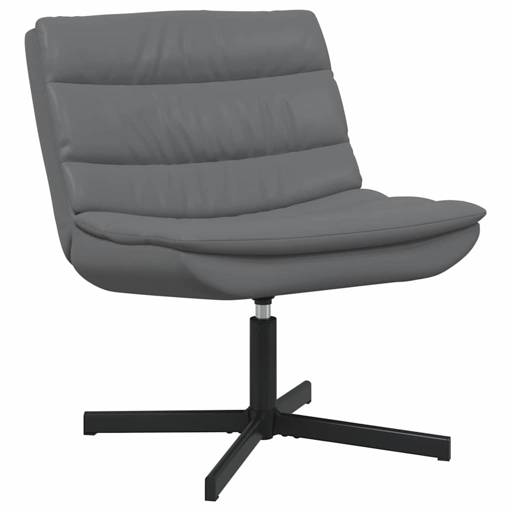 vidaXL Chaise pivotante Gris 63 x 75 x 76 cm PU
