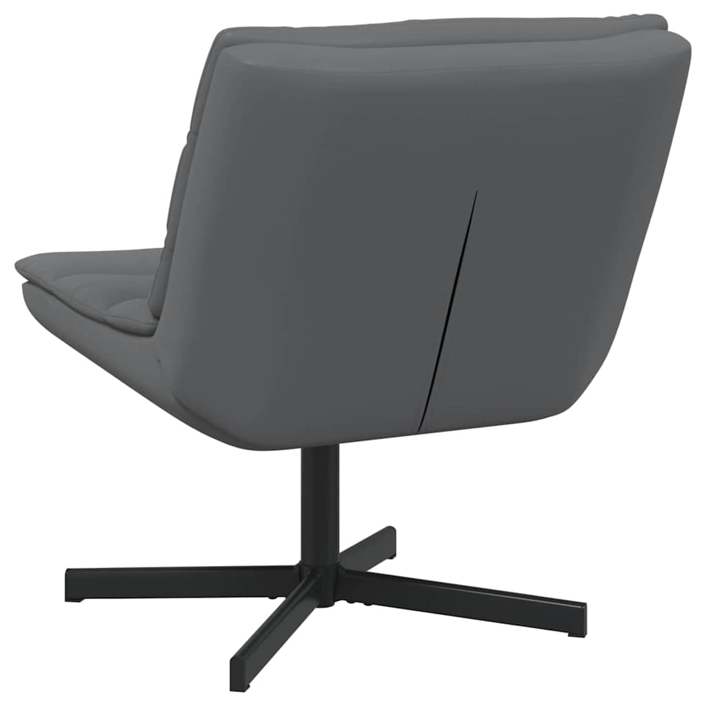 vidaXL Chaise pivotante Gris 63 x 75 x 76 cm PU