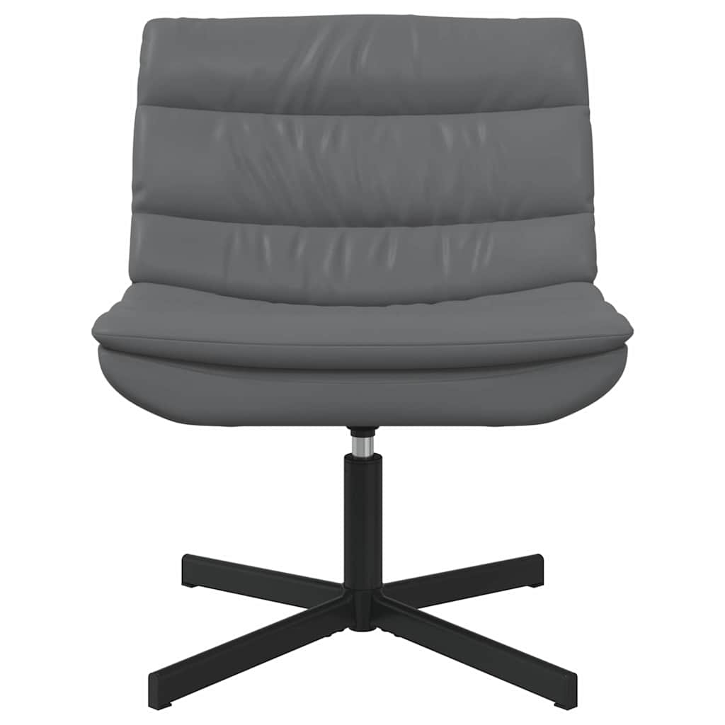 vidaXL Chaise pivotante Gris 63 x 75 x 76 cm PU