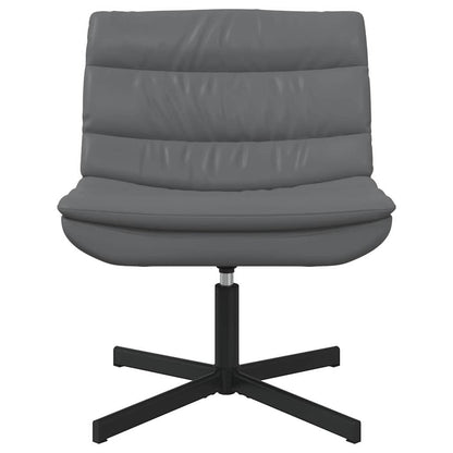 vidaXL Chaise pivotante Gris 63 x 75 x 76 cm PU
