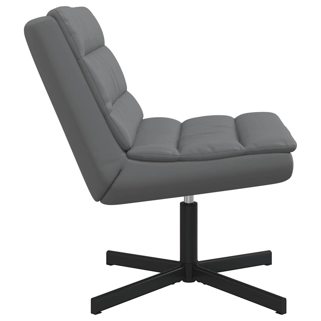 vidaXL Chaise pivotante Gris 63 x 75 x 76 cm PU