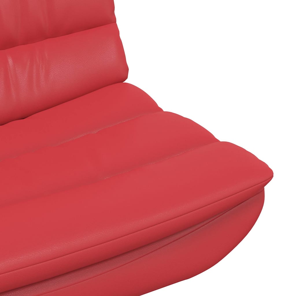 vidaXL Drehstuhl Rot 63 x 75 x 76 cm PU