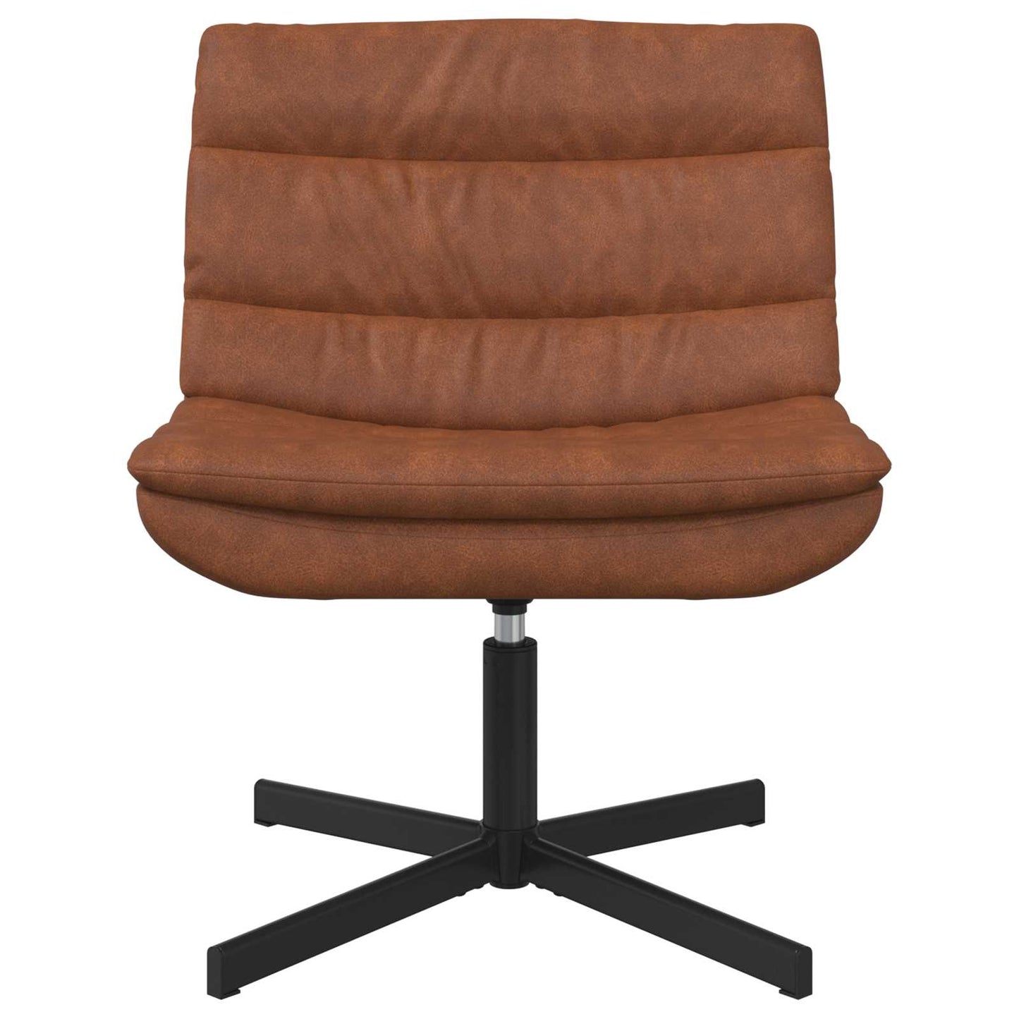 Drehstuhl Braun 63 x 75 x 76 cm Antikes PU