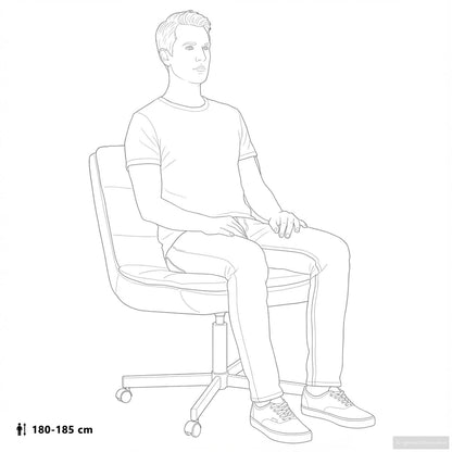 Drehstuhl Braun 63 x 75 x 76 cm Antikes PU