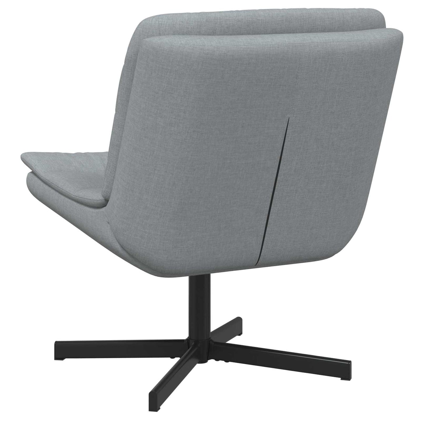 vidaXL Chaise pivotante Gris clair 63 x 75 x 76 cm Tissu