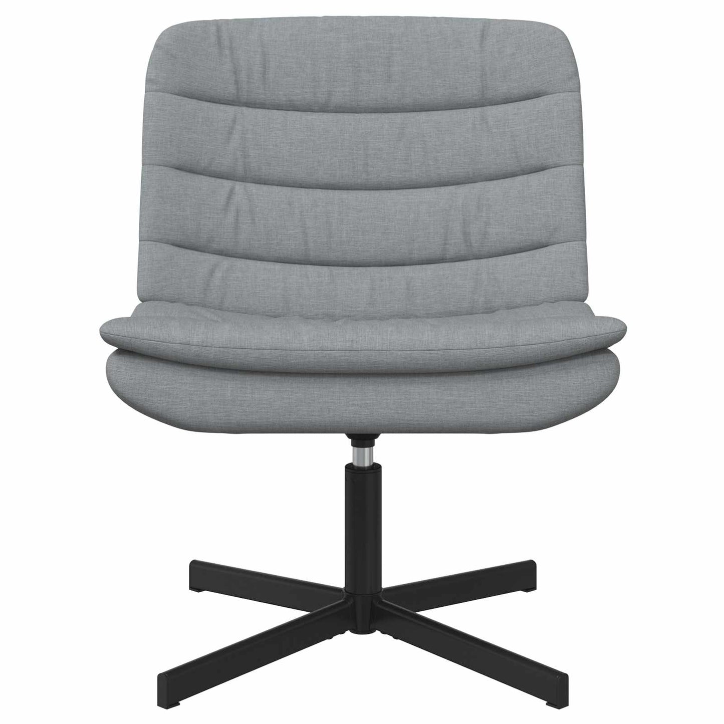 vidaXL Chaise pivotante Gris clair 63 x 75 x 76 cm Tissu
