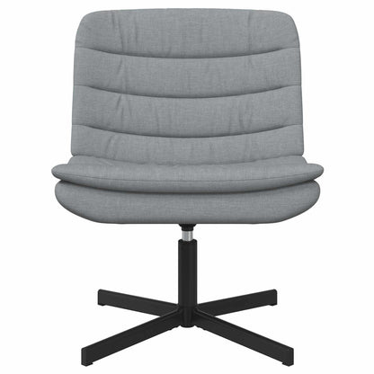 vidaXL Chaise pivotante Gris clair 63 x 75 x 76 cm Tissu